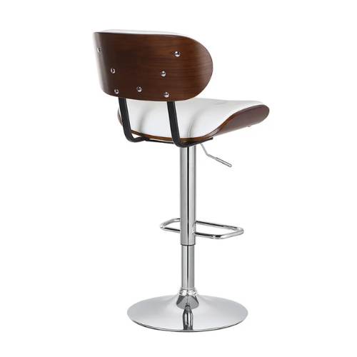 Ghế đảo bếp cao cấp lưng gỗ nệm da chân nâng hạ: SG - 258 - $hienthicat